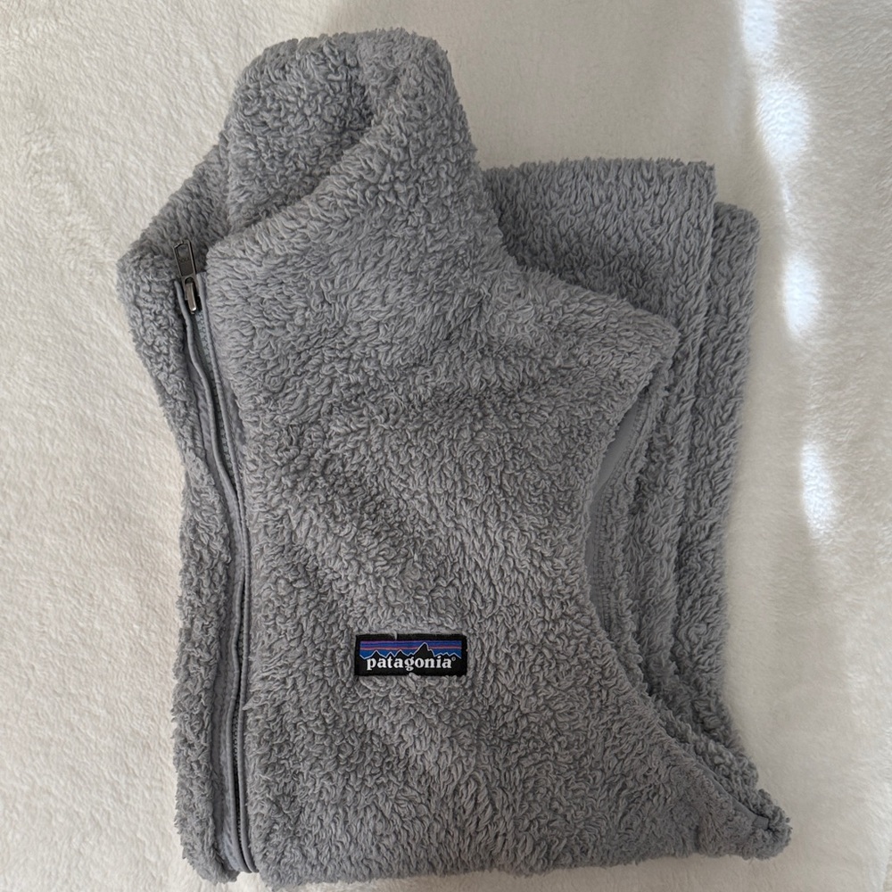 Patagonia Gray Sherpa Fleece Vest